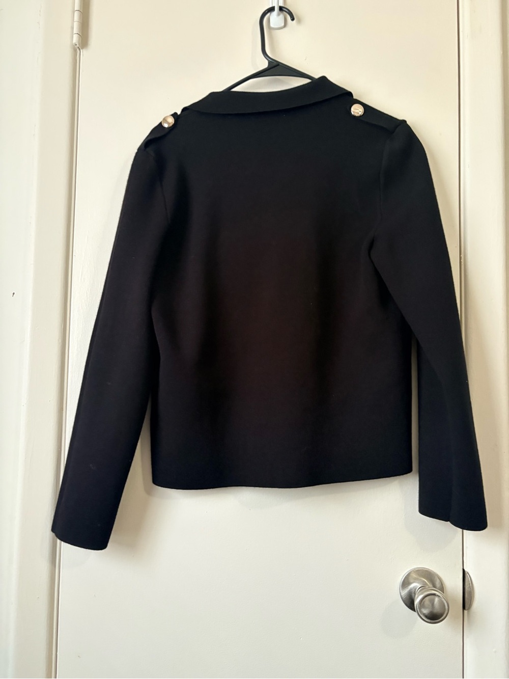 Love Tree Black Button-Front Blazer Jacket - Picture 2 of 3